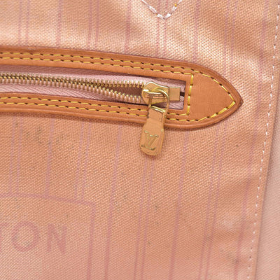 $2200 Louis Vuttion Damier Azur Neverfull MM Rose Ballerine