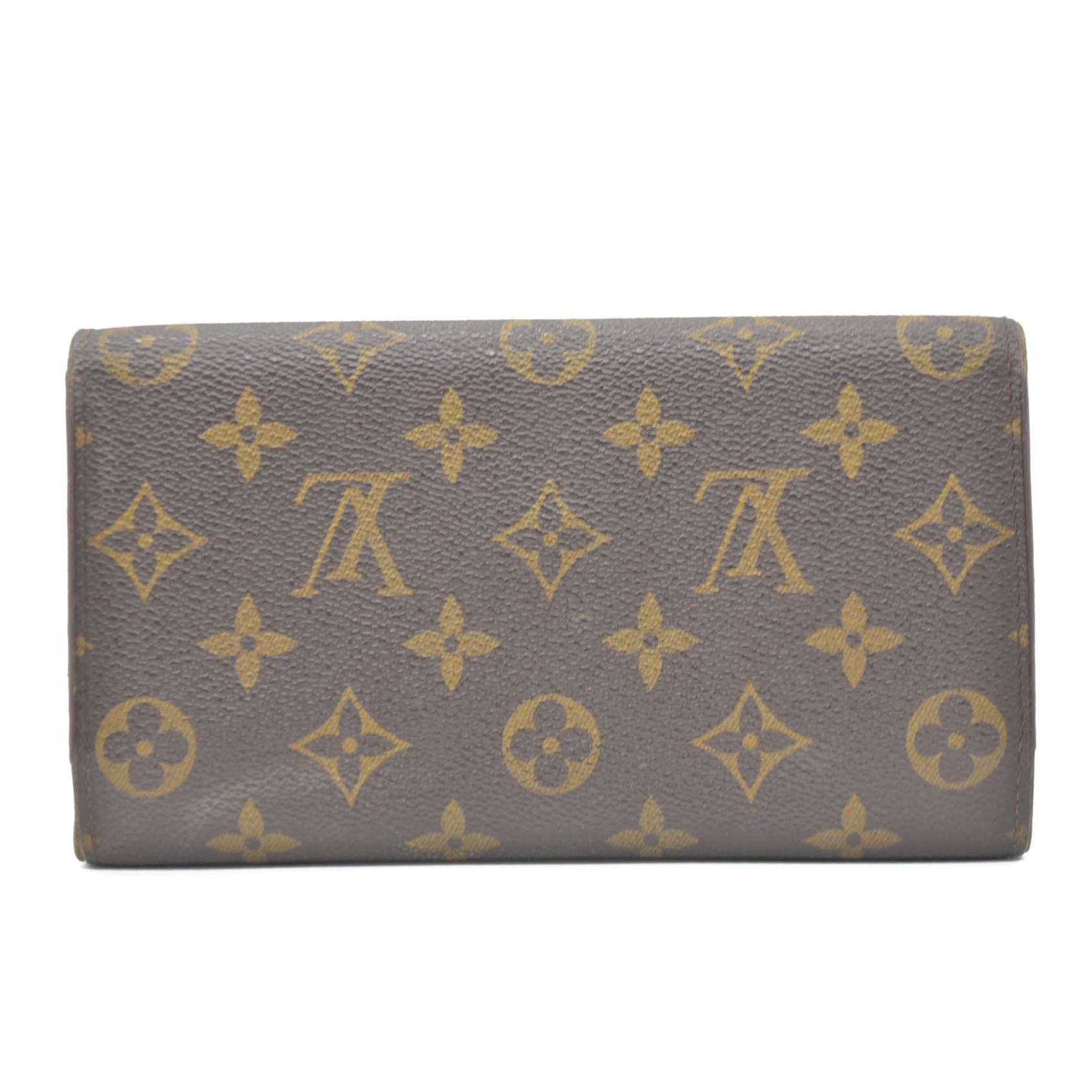 Louis Vuitton Monogram Porte Tresor International Trifold Long Wallet TH0026