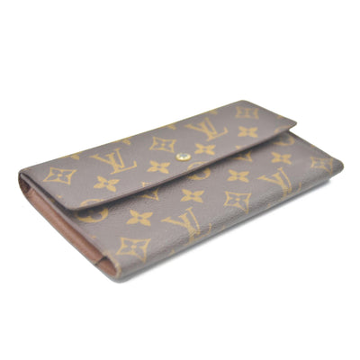 Louis Vuitton Monogram Porte Tresor International Trifold Long Wallet TH0026