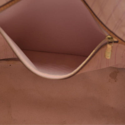 $2200 Louis Vuttion Damier Azur Neverfull MM Rose Ballerine