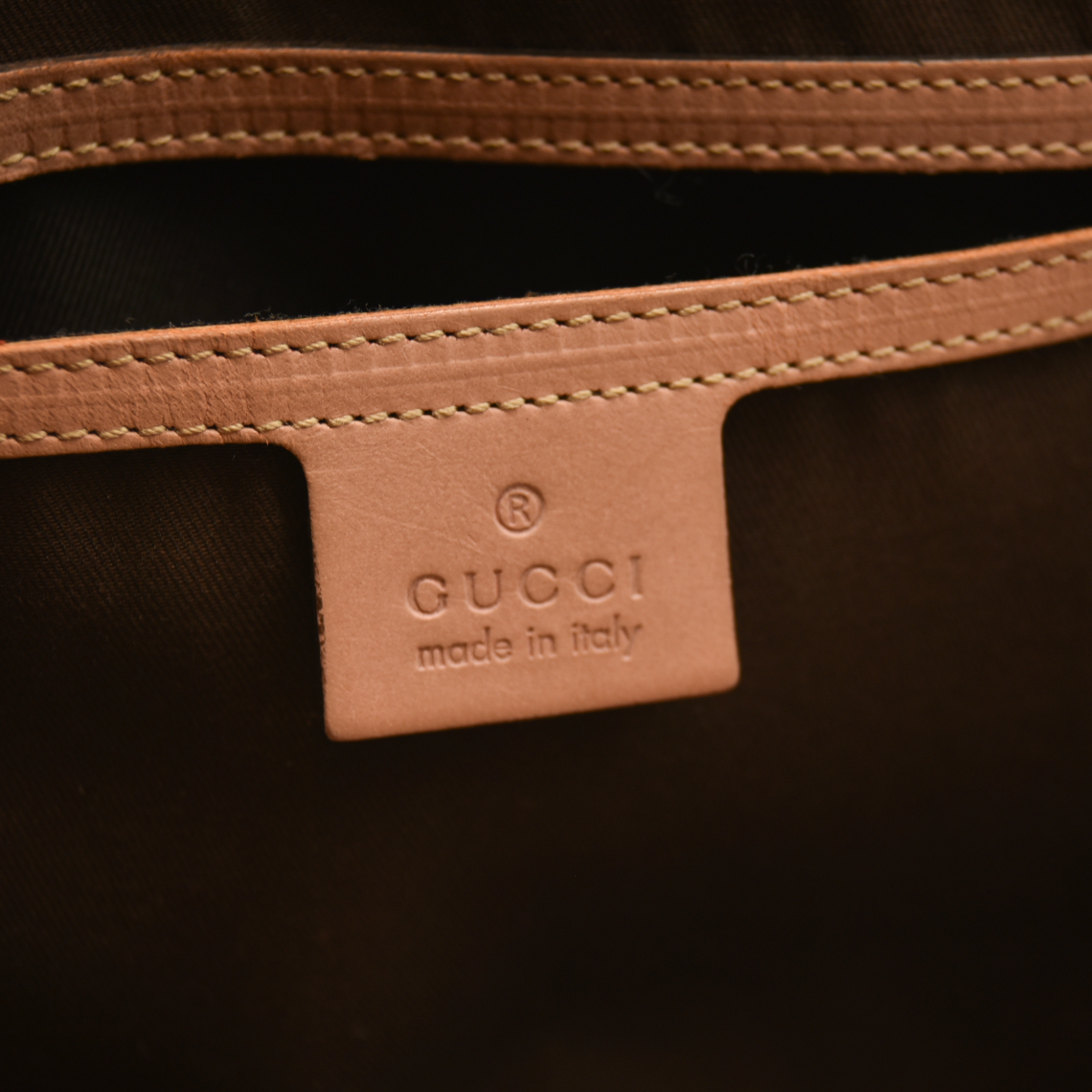 Gucci  GG Plus Monogram Web Stripe Medium Joy Boston Pink