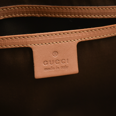Gucci  GG Plus Monogram Web Stripe Medium Joy Boston Pink