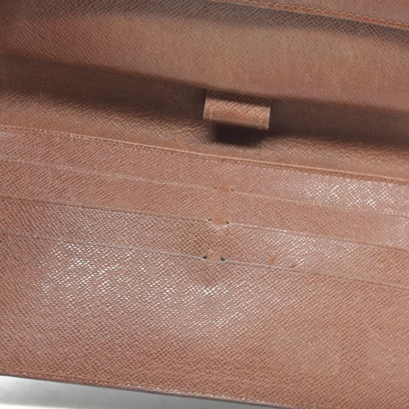 Louis Vuitton Monogram Porte Tresor International Trifold Long Wallet TH0026