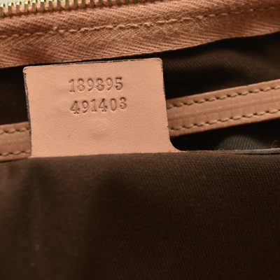 Gucci  GG Plus Monogram Web Stripe Medium Joy Boston Pink