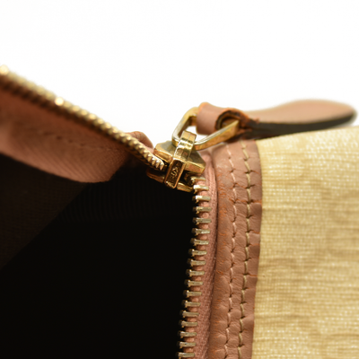 Gucci  GG Plus Monogram Web Stripe Medium Joy Boston Pink