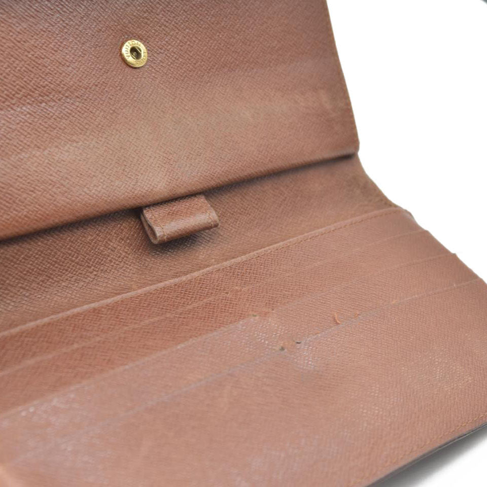 Louis Vuitton Monogram Porte Tresor International Trifold Long Wallet TH0026