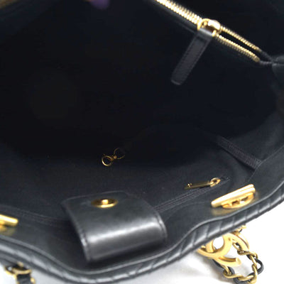 $4500 Chanel Large Surpique Chevron Tote