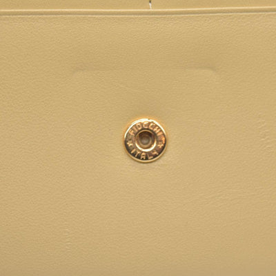 $590 Givenchy Yellow Ostrich-Effect Leather Clasp Wallet CONSIGNMENT