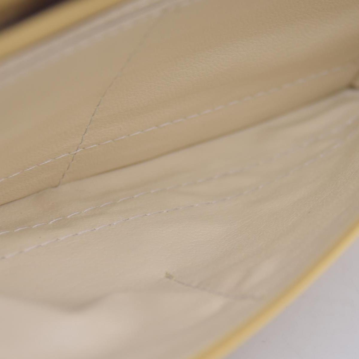 $590 Givenchy Yellow Ostrich-Effect Leather Clasp Wallet CONSIGNMENT