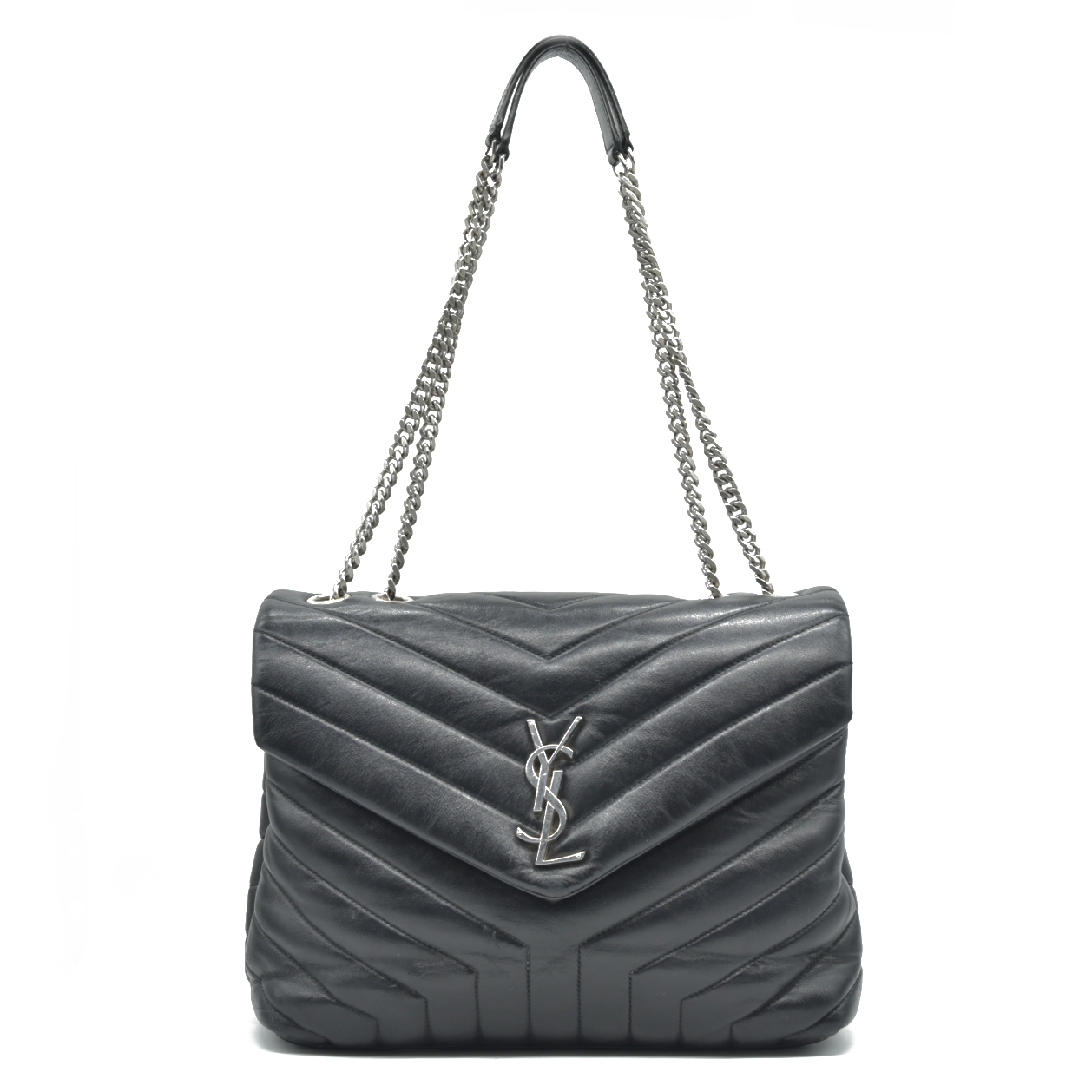 $2900 Saint Laurent Medium Loulou Matelassé Leather Shoulder Bag CONSIGNMENT