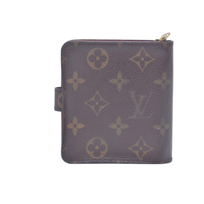 $620 LOUIS VUITTON Monogram Compact Zip Wallet CONSIGNMENT