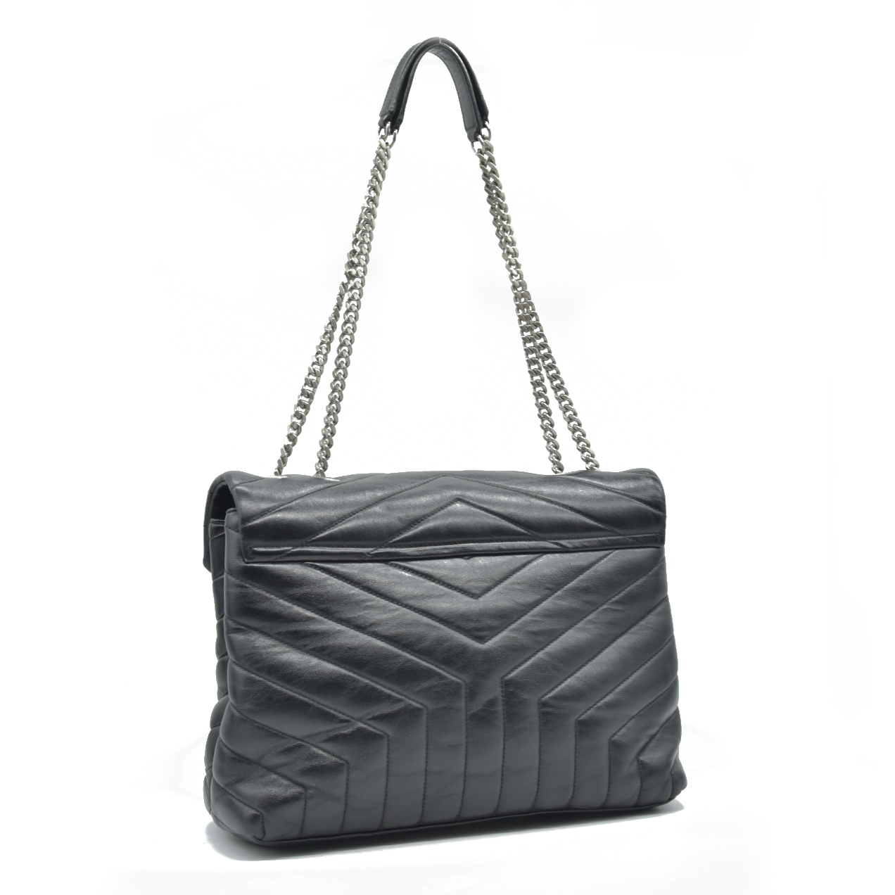 $2900 Saint Laurent Medium Loulou Matelassé Leather Shoulder Bag CONSIGNMENT