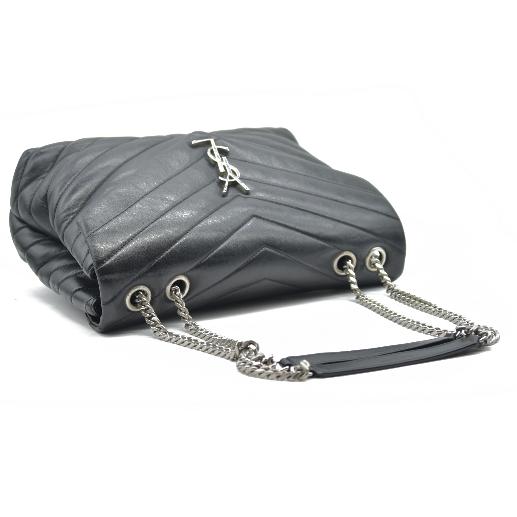 $2900 Saint Laurent Medium Loulou Matelassé Leather Shoulder Bag CONSIGNMENT