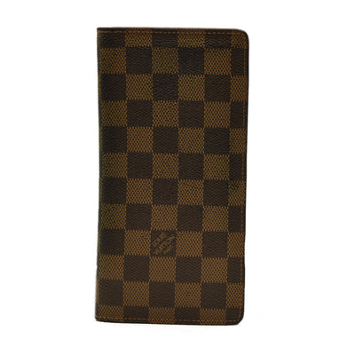 Louis Vuitton  Damier Ebene Porte-Cartes Credit Yen Checkbook Wallet