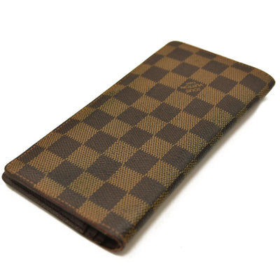 Louis Vuitton  Damier Ebene Porte-Cartes Credit Yen Checkbook Wallet