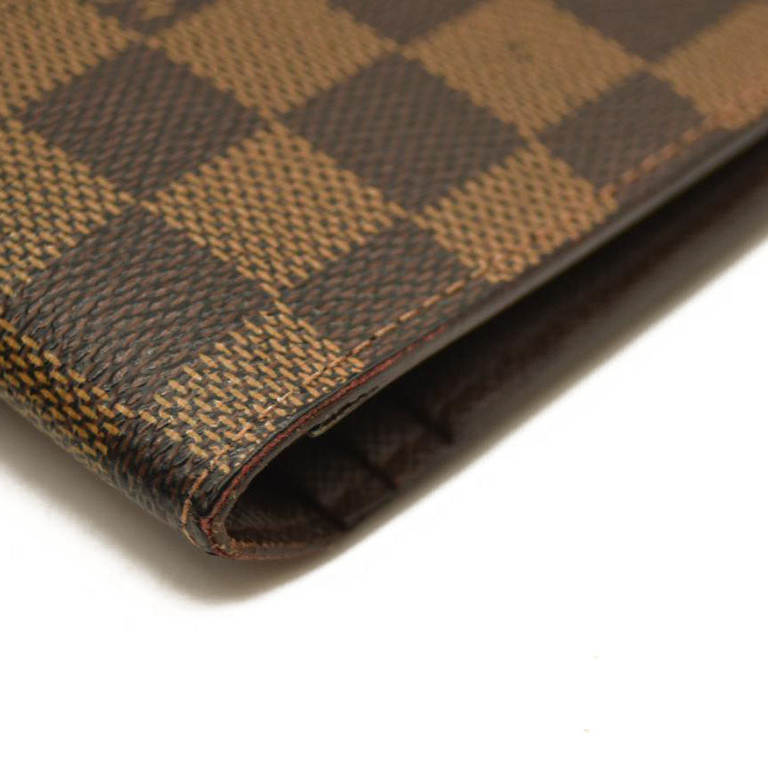 Louis Vuitton  Damier Ebene Porte-Cartes Credit Yen Checkbook Wallet