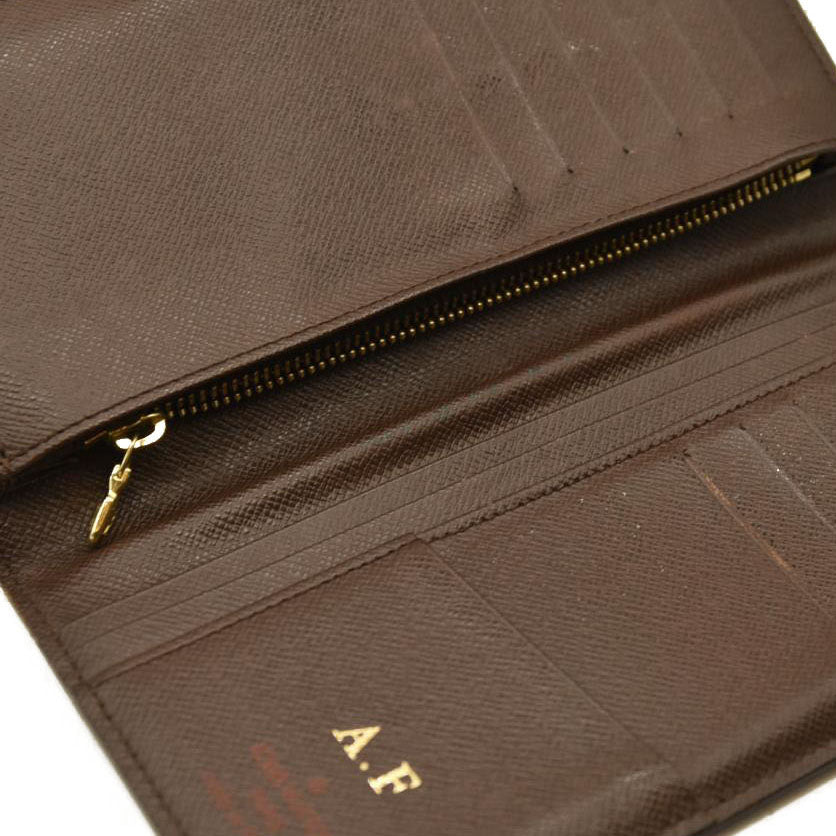 Louis Vuitton  Damier Ebene Porte-Cartes Credit Yen Checkbook Wallet