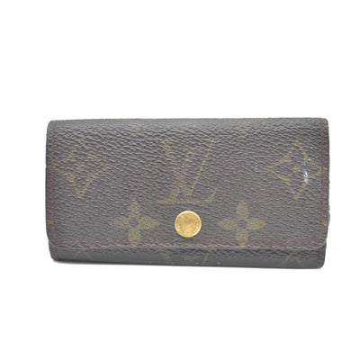 Louis Vuitton Monogram Multicles 4 Ring Key Case Brown RA0091