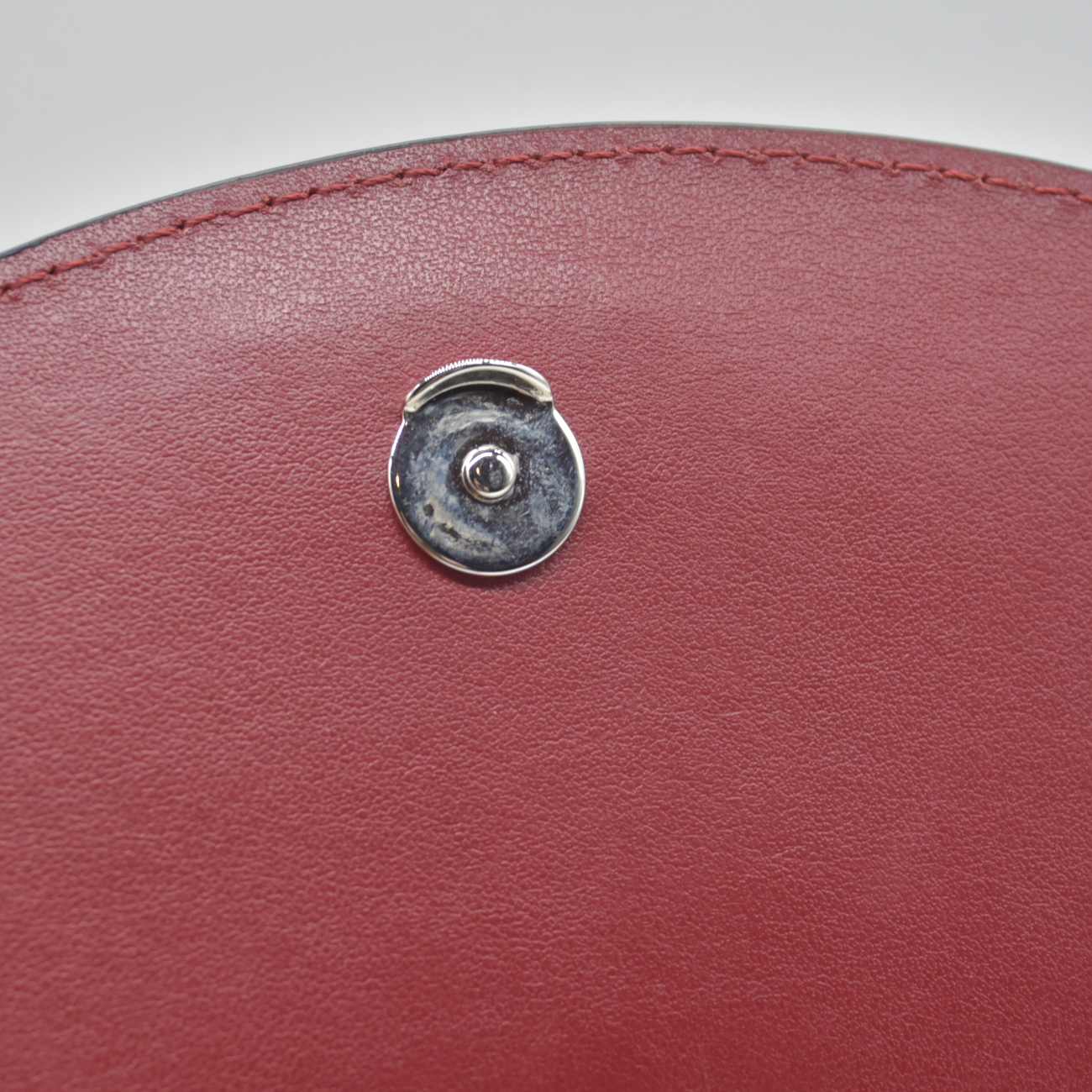 $1290 Christian Louboutin Loubi54 Clutch Red Suede Polka Dot Print