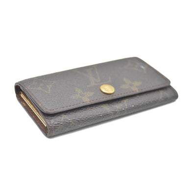 Louis Vuitton Monogram Multicles 4 Ring Key Case Brown RA0091