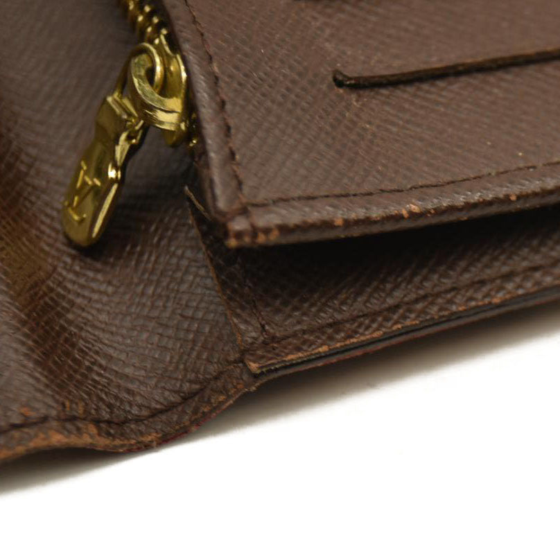 Louis Vuitton  Damier Ebene Porte-Cartes Credit Yen Checkbook Wallet