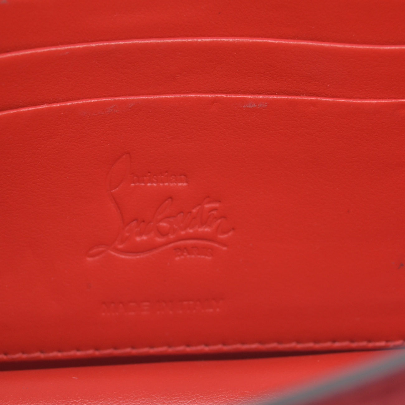 $1290 Christian Louboutin Loubi54 Clutch Red Suede Polka Dot Print