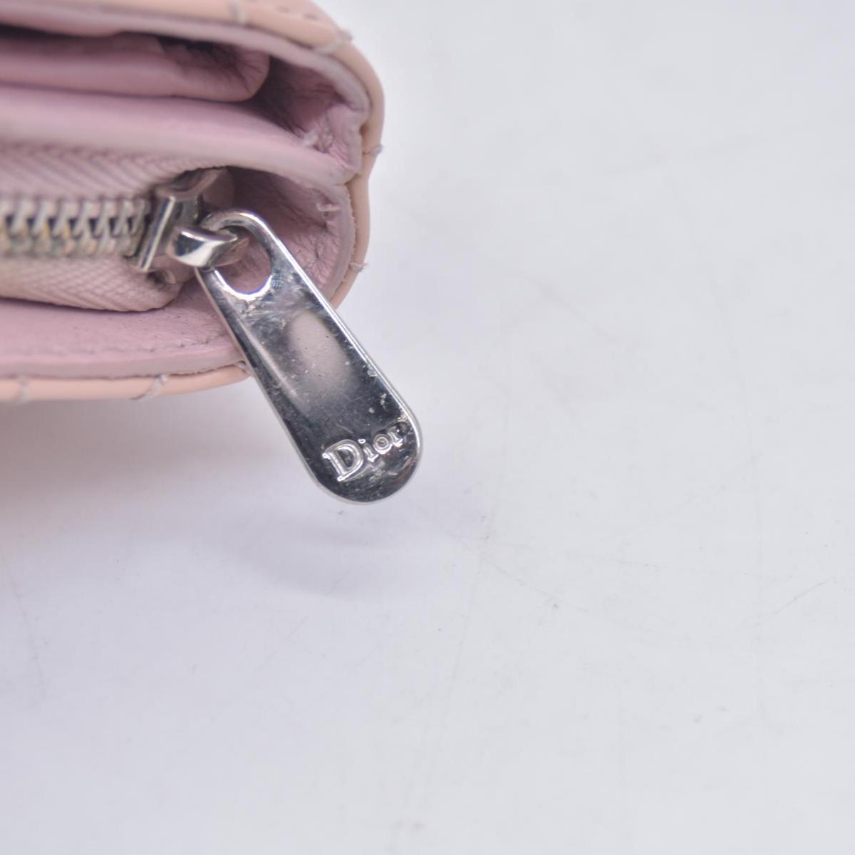 $700 CHRISTIAN DIOR Patent Cannage Lady Dior Lotus Wallet Pink CONSIGNMENT