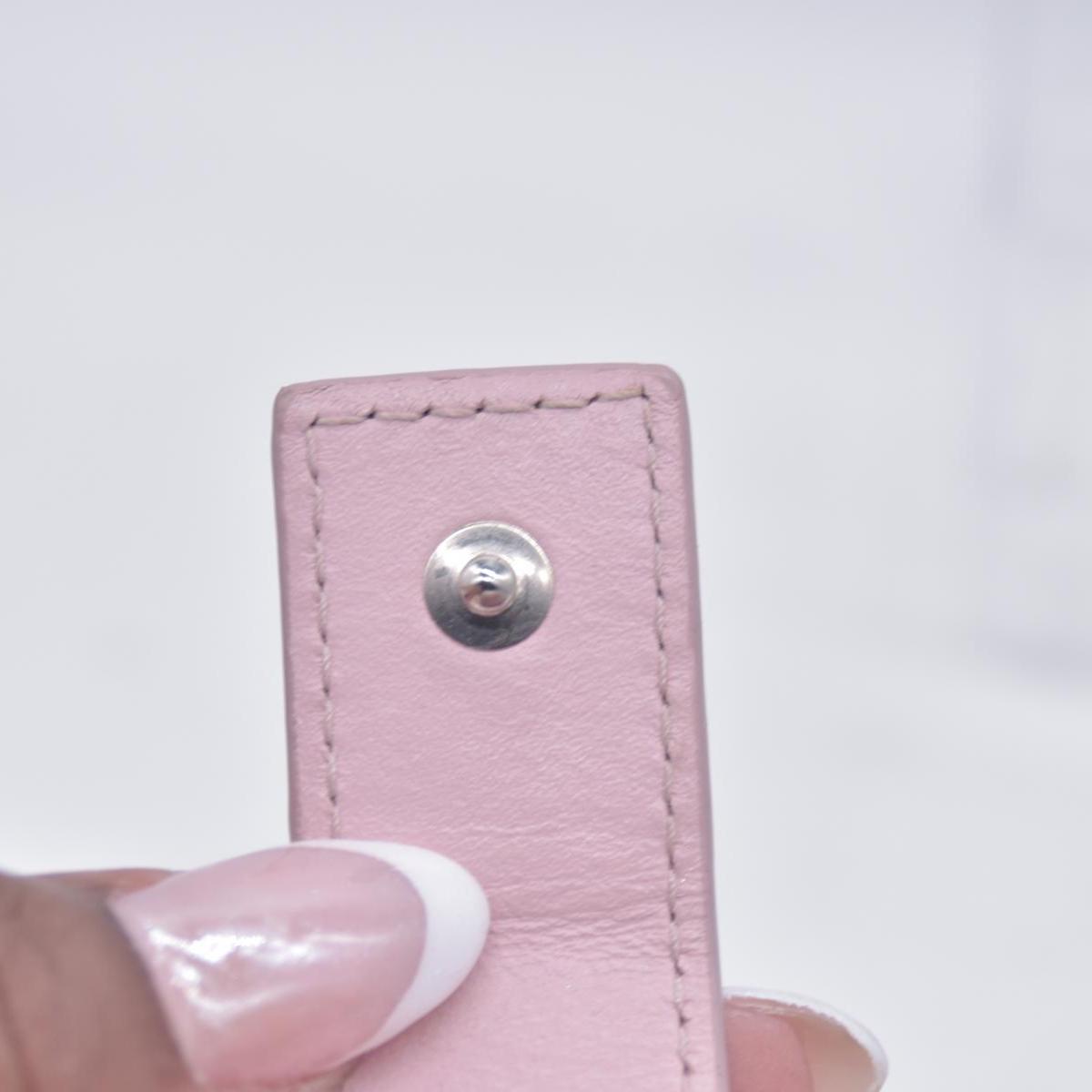 $700 CHRISTIAN DIOR Patent Cannage Lady Dior Lotus Wallet Pink CONSIGNMENT