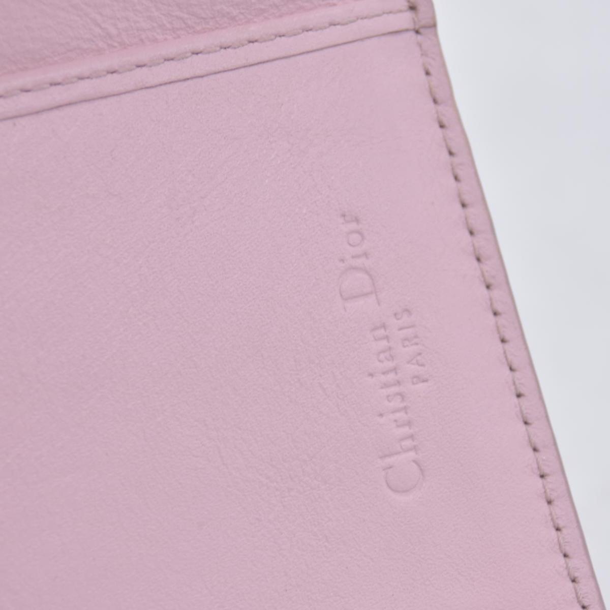 $700 CHRISTIAN DIOR Patent Cannage Lady Dior Lotus Wallet Pink CONSIGNMENT