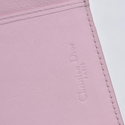 $700 CHRISTIAN DIOR Patent Cannage Lady Dior Lotus Wallet Pink CONSIGNMENT