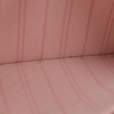 $600 Louis Vuitton Damier Azur Neverfull MM GM Pochette Rose Ballerine 10019218