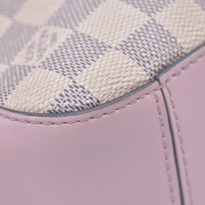 $1720 2019 Louis Vuitton Damier Azur Saintonge Eau De Rose CA0139