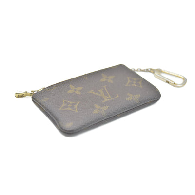 Louis Vuitton Monogram Pochette Cles Wallet Coin Purse Brown ET0946