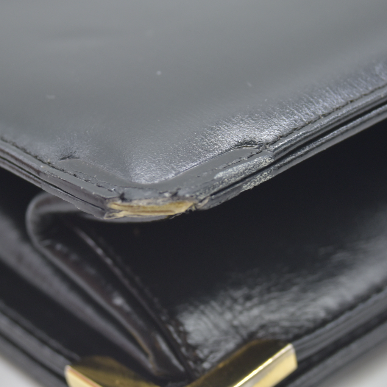 $1290 Christian Dior Shoulder Bag Black Leather