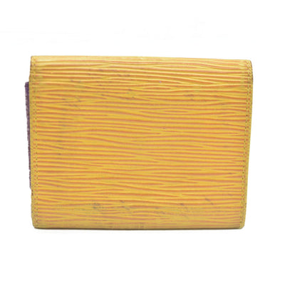 Louis Vuitton Epi Porte Mannaie Simple Leather Coin Purse Wallet Yellow CA1907