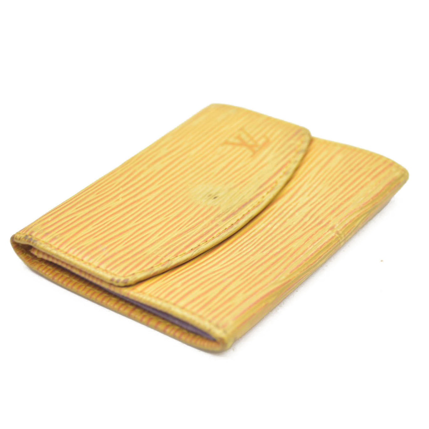 Louis Vuitton Epi Porte Mannaie Simple Leather Coin Purse Wallet Yellow CA1907