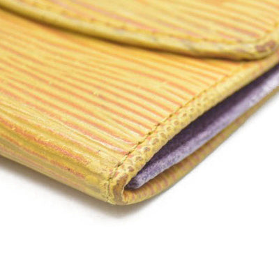 Louis Vuitton Epi Porte Mannaie Simple Leather Coin Purse Wallet Yellow CA1907