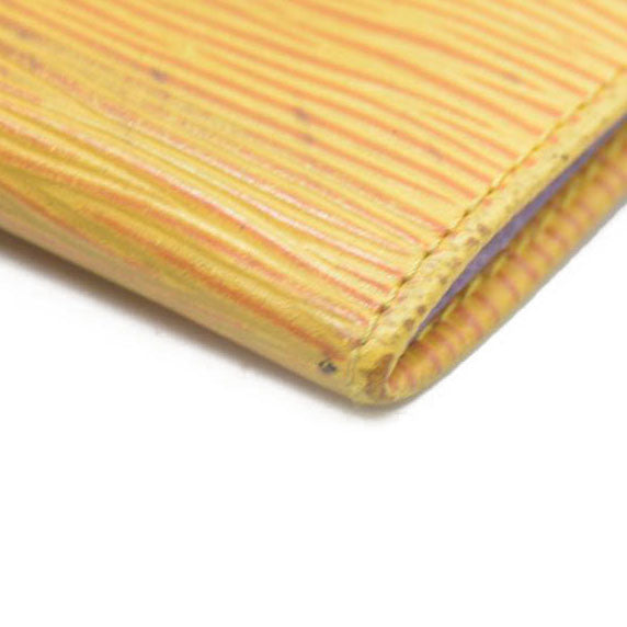 Louis Vuitton Epi Porte Mannaie Simple Leather Coin Purse Wallet Yellow CA1907