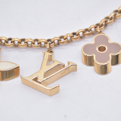 $675 2014 Louis Vuitton Fleur De Monogram Bag Charm DR0154 10020756