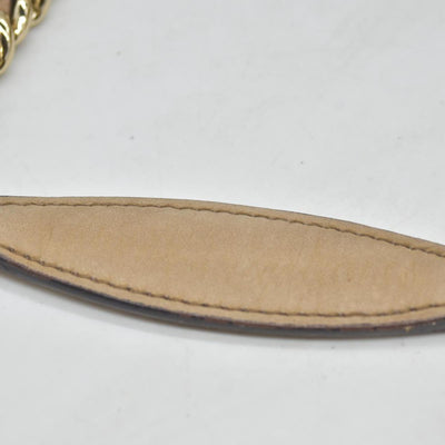 Gucci Pebbled Calfskin Large Soho Chain Shoulder Bag Nude