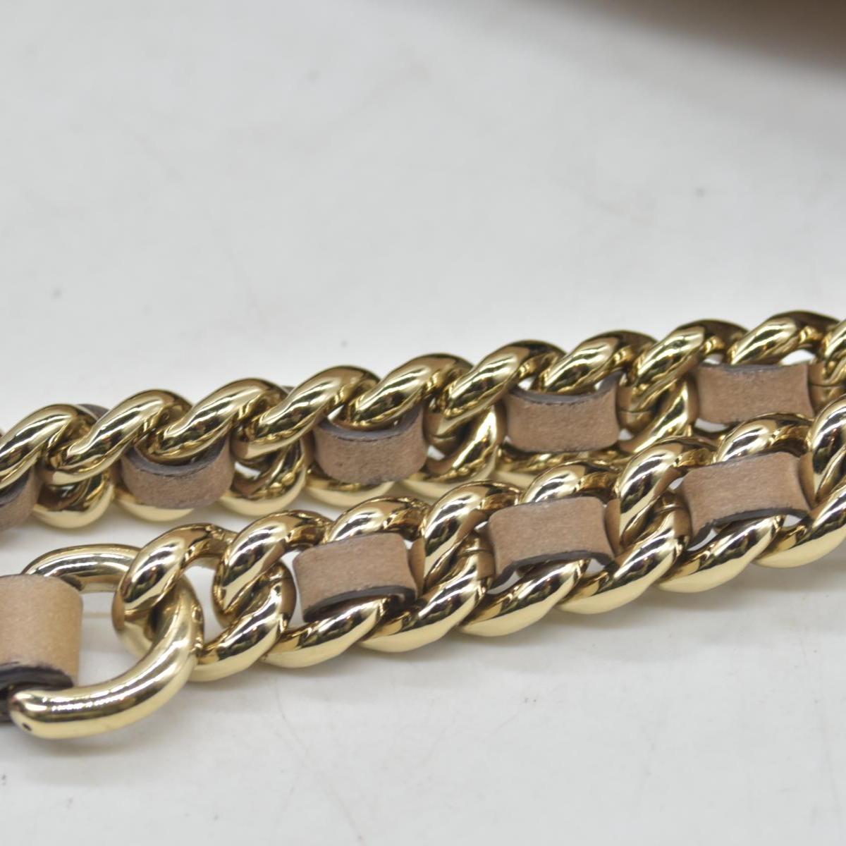 Gucci Pebbled Calfskin Large Soho Chain Shoulder Bag Nude