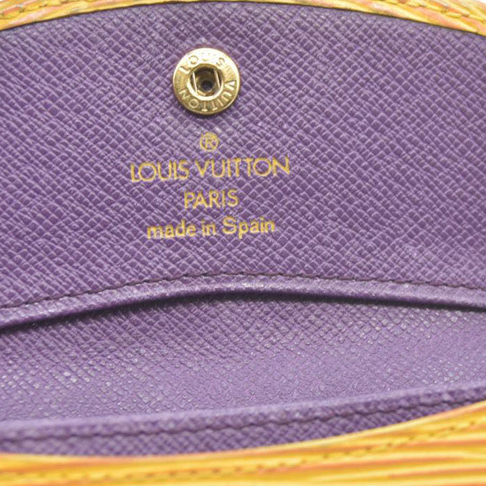 Louis Vuitton Epi Porte Mannaie Simple Leather Coin Purse Wallet Yellow CA1907