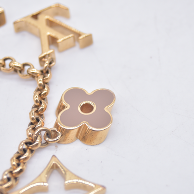 $675 2014 Louis Vuitton Fleur De Monogram Bag Charm DR0154 10020756