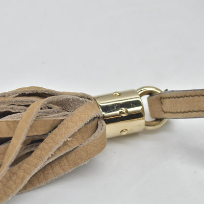 Gucci Pebbled Calfskin Large Soho Chain Shoulder Bag Nude