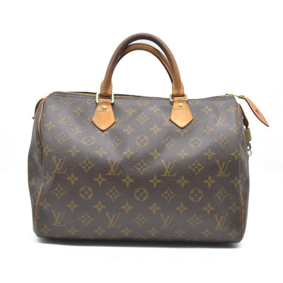 $1730 Louis Vuitton  Monogram Speedy 35 SD1007