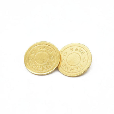 Hermes Bijouterie Fantaisie Earrings Gold