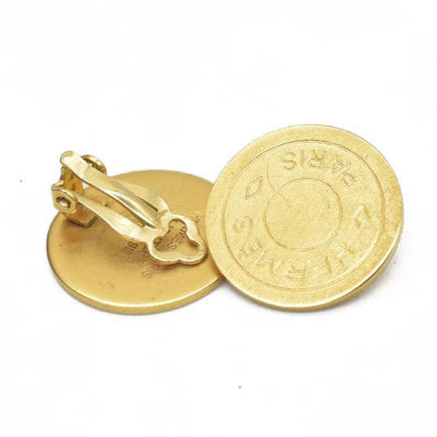 Hermes Bijouterie Fantaisie Earrings Gold