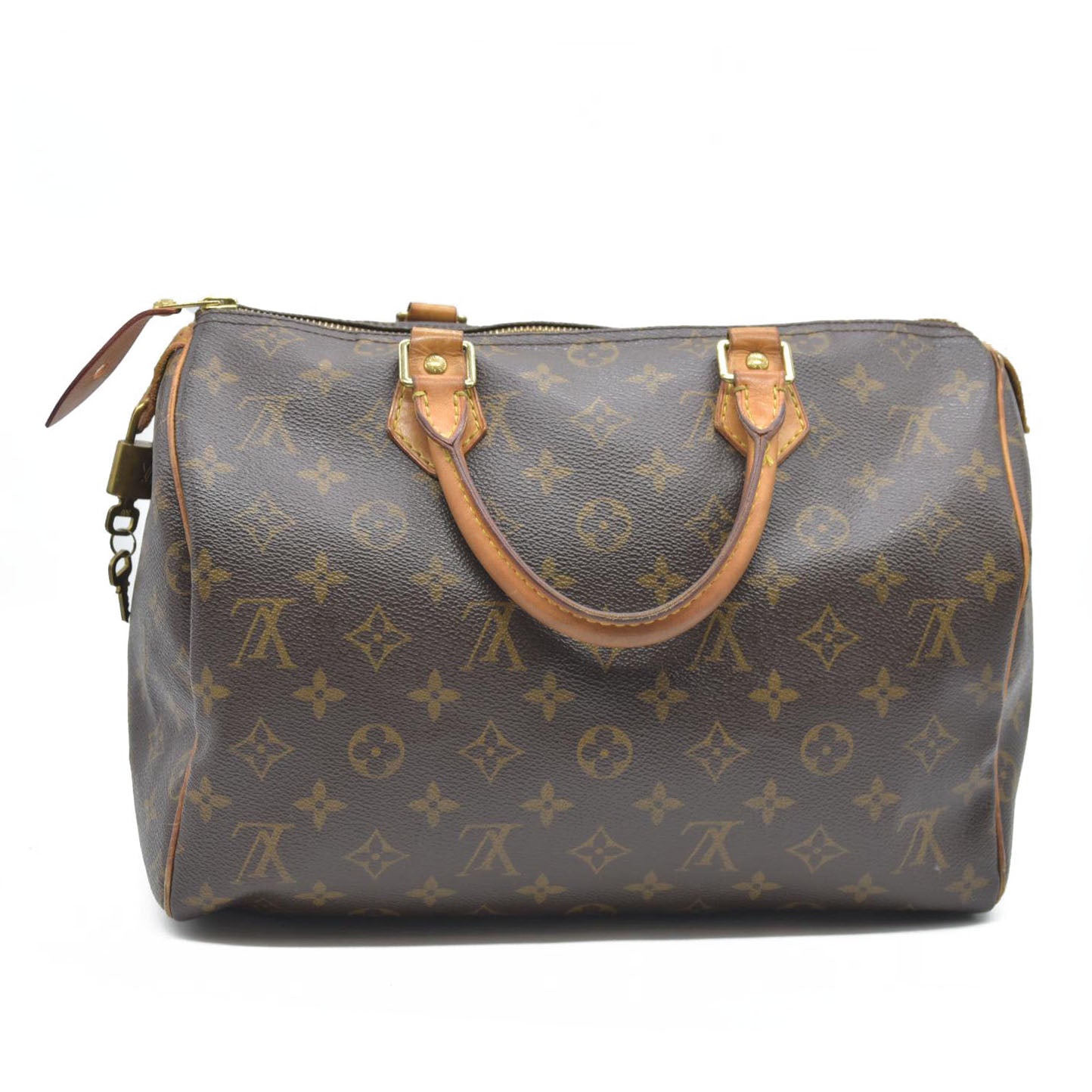 $1730 Louis Vuitton  Monogram Speedy 35 SD1007