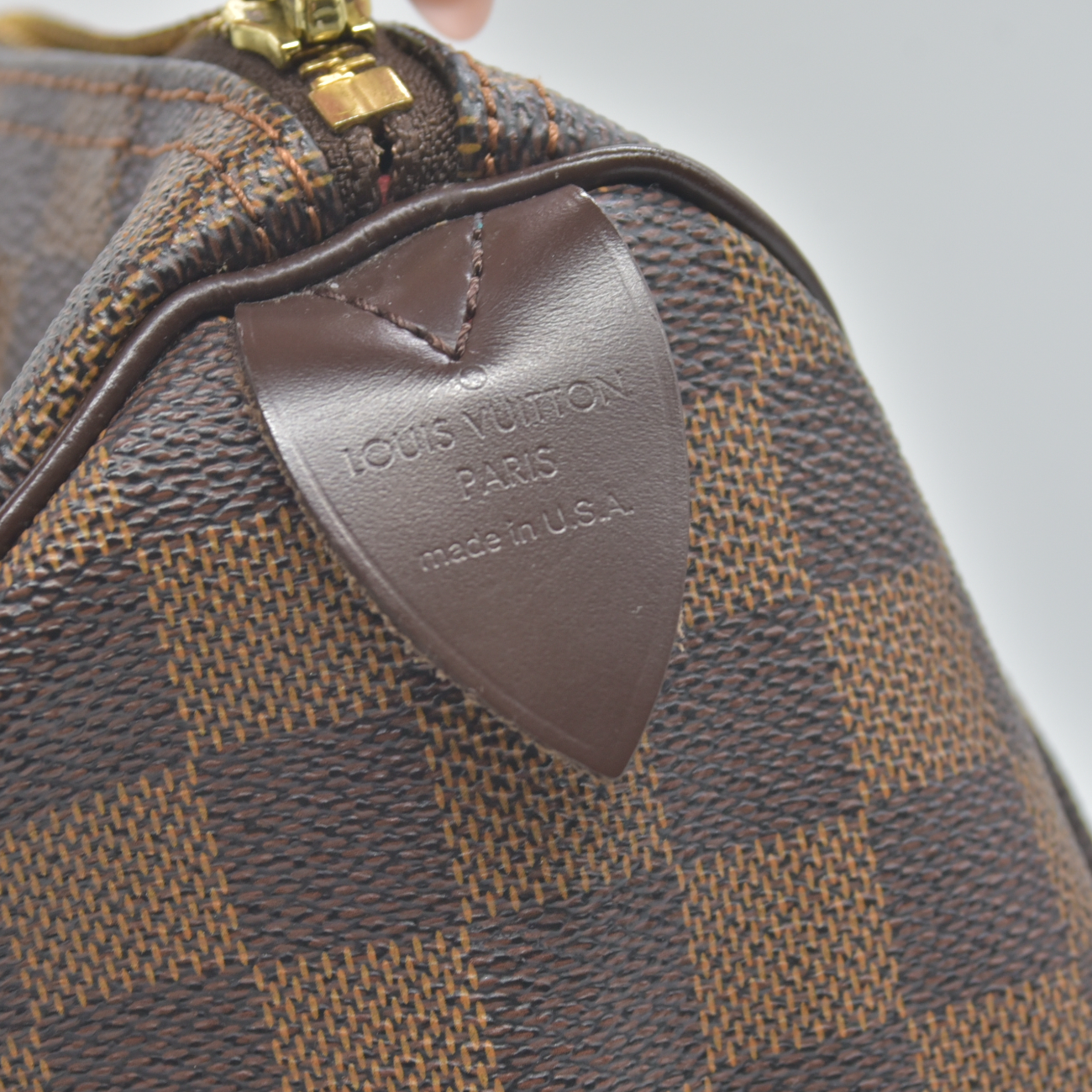 $1490 2006 Louis Vuitton Damier Ebene Speedy 25 SD0066