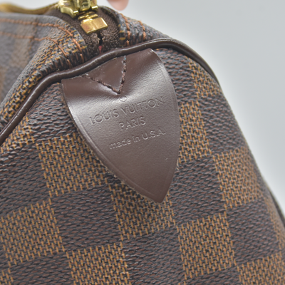 $1490 2006 Louis Vuitton Damier Ebene Speedy 25 SD0066